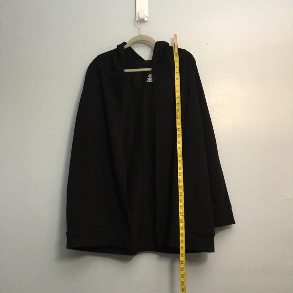 St. John's Bay Black Active Hooded Cardigan